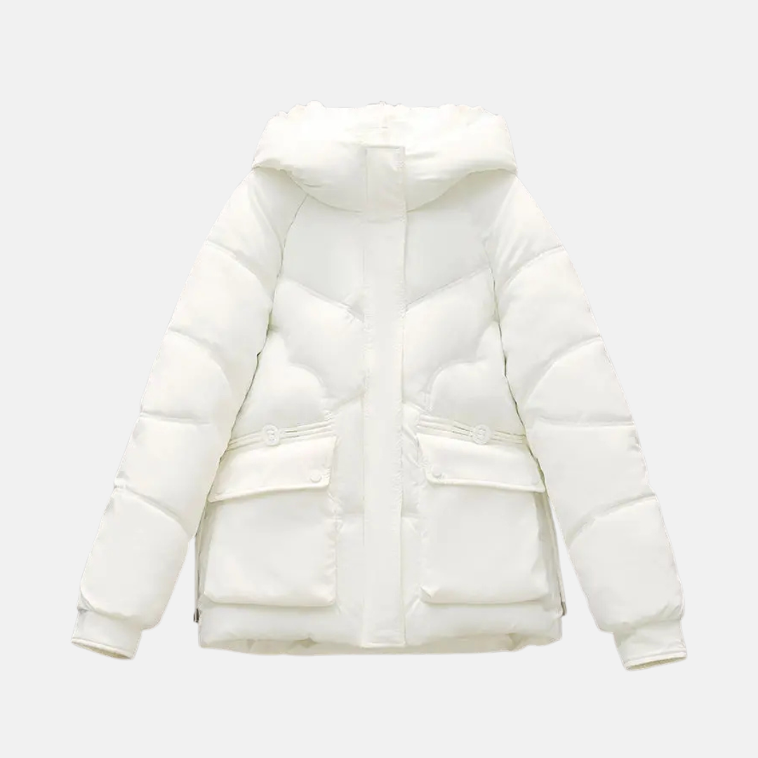 EB | Kapuzen-Puffermantel | Gequiltete Relaxed Fit Jacke