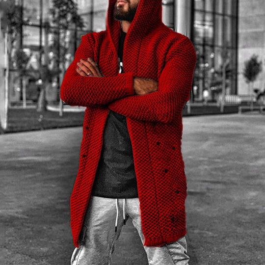 EB | Strickjacke mit Kapuze für Männer
