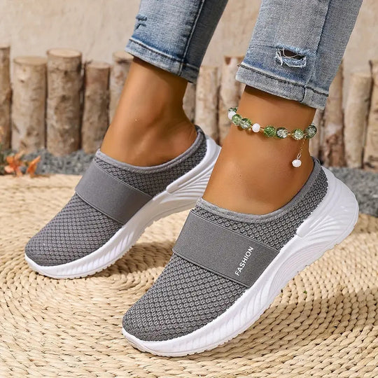 EB | Orthopädische Slip on Damenschuhe mit Klettverschluss