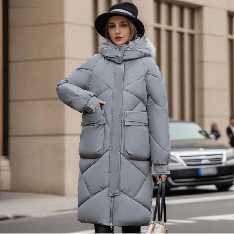 EB | Lange Jacke für Frauen Winter Warm