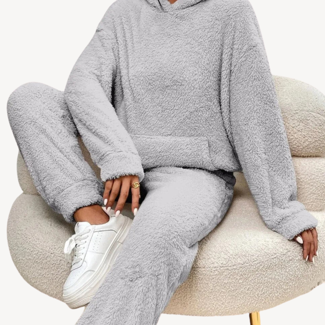 EB | Damen Fleece-Loungewear-Set Trainingsanzug