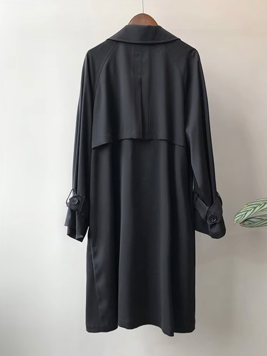 EB | Damen Langer Wasserdichter Trenchcoat Lässig