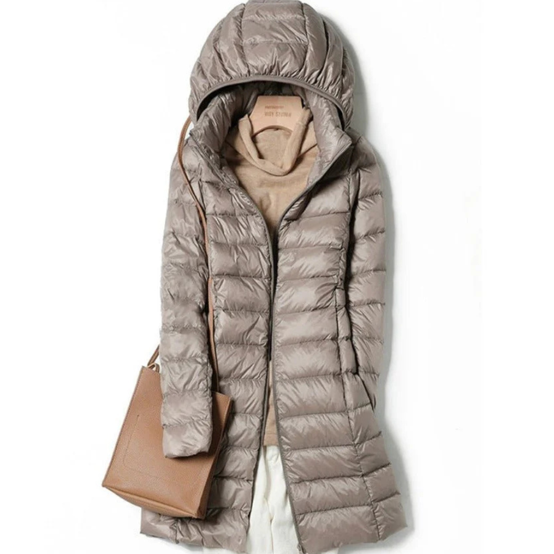 EB | Lange Winter Puffer Jacke - Kapuze