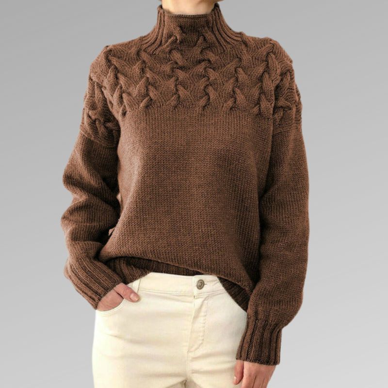 EB | Hochkragen Strickpullover