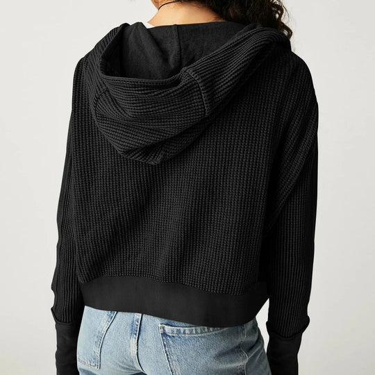 EB | Lässiger Hoodie mit Strukturiertem Gewebe Weich und Bequem Perfekt für Den Alltag