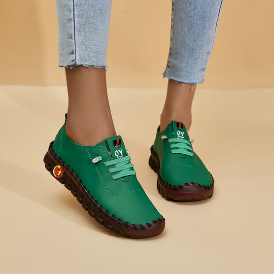 EB | Bequeme Lederschuhe mit Runder Spitze