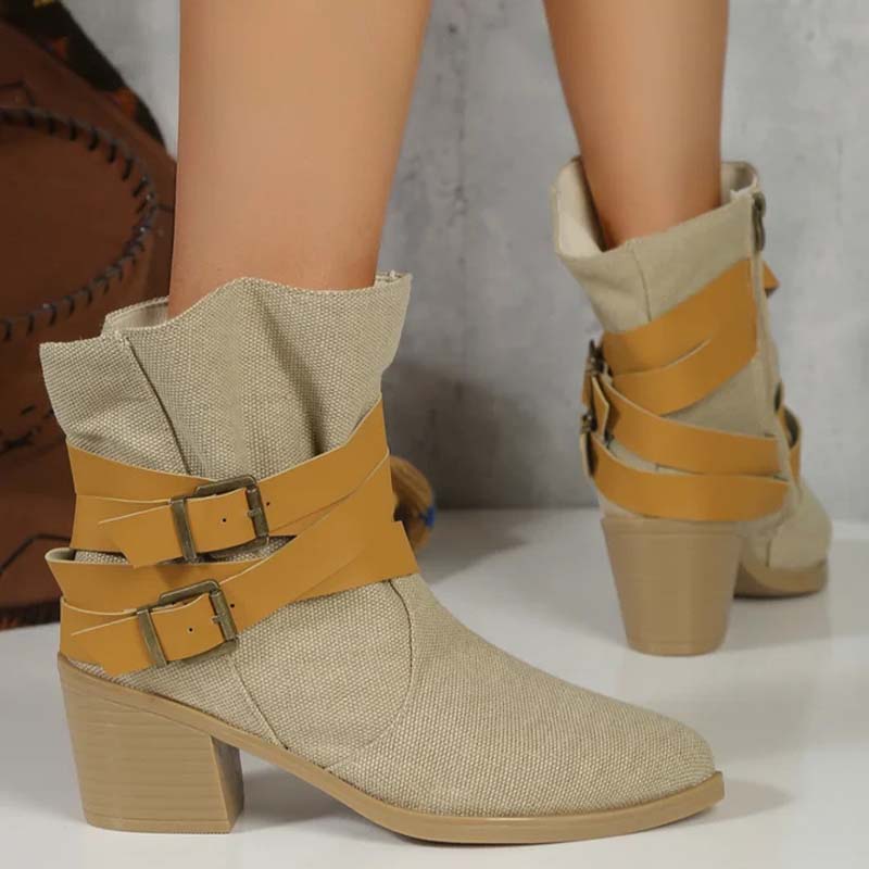 Vintage Dicke Absatzstiefel EB
