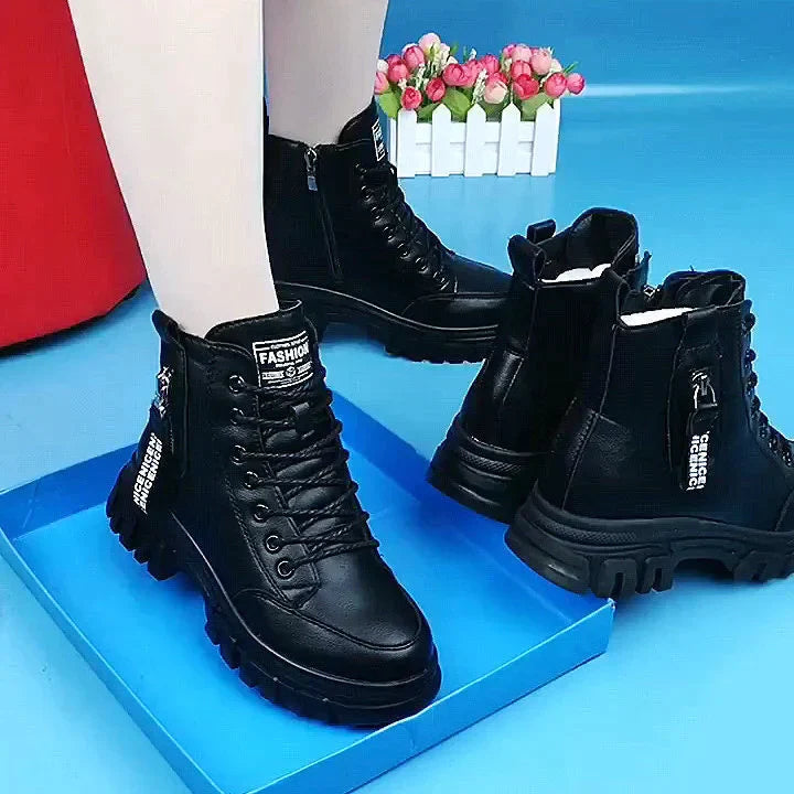 EB | Damen High Top Leder Martin Stiefel