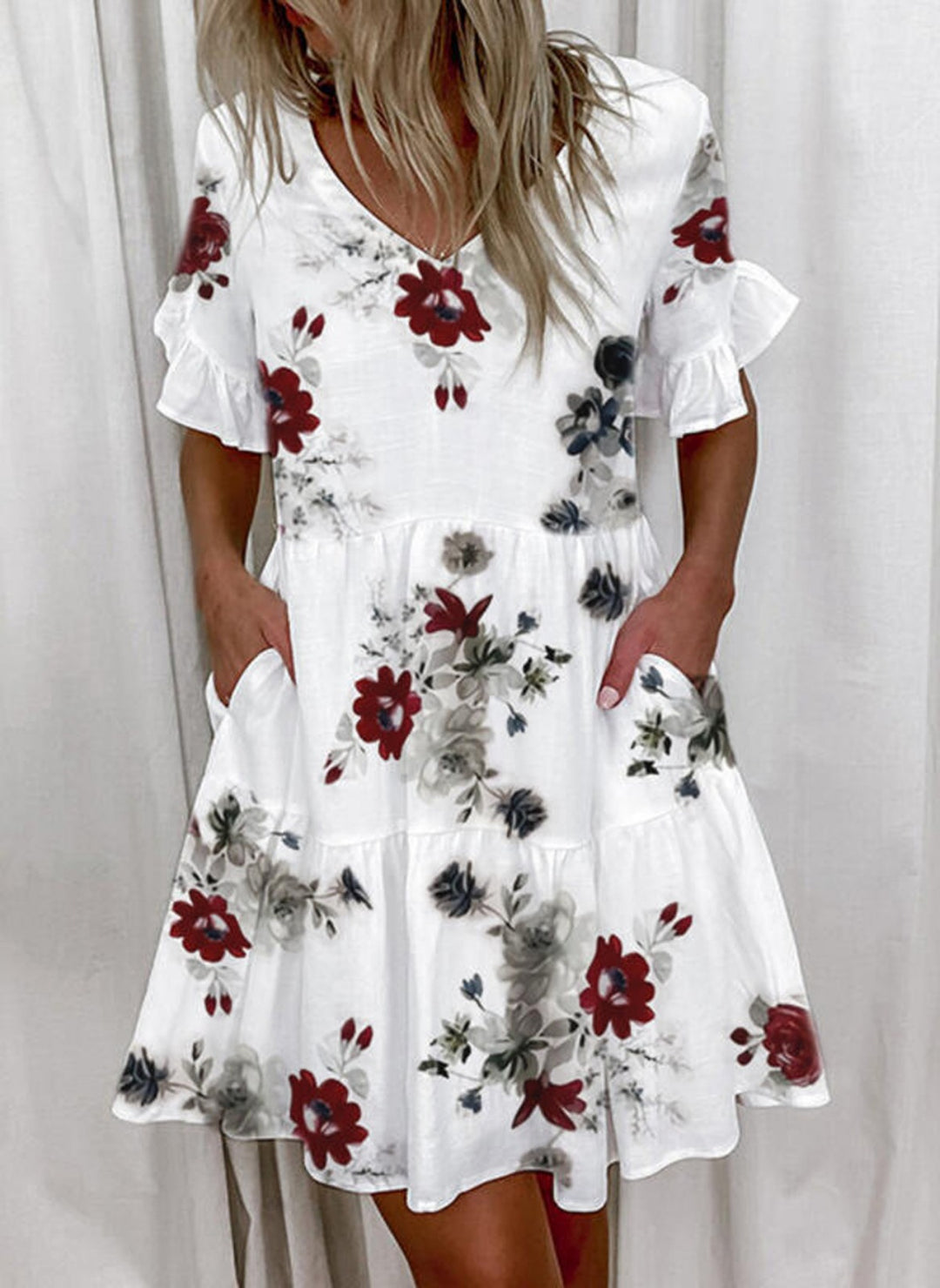 EB | Pendelkleid mit V-Ausschnitt