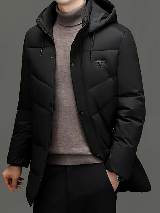 EB | Warme Pufferjacke mit Kapuze Polyester Stil und Schutz