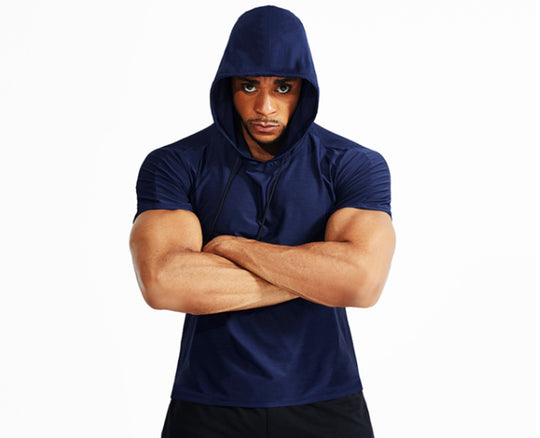EB | Sport-Kapuzenpullover mit halben Ärmeln