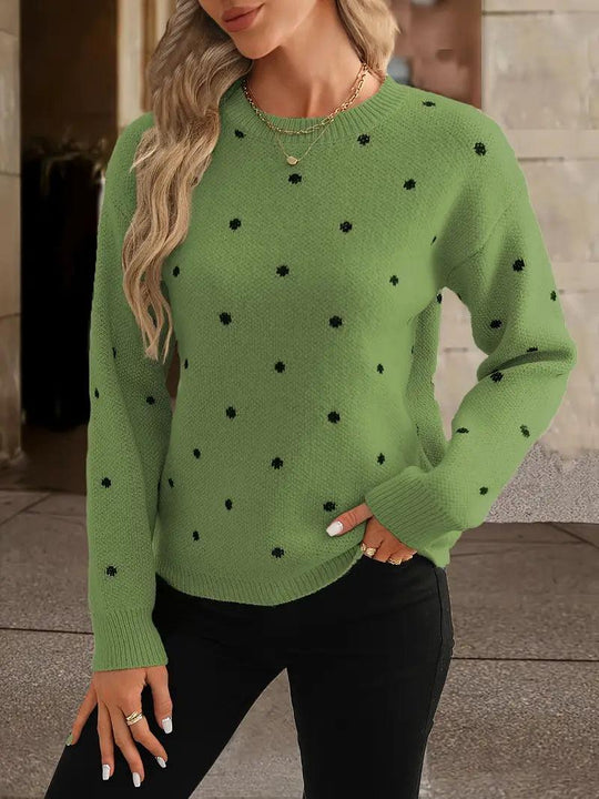 EBMode – langärmliger poker-dot-pullover