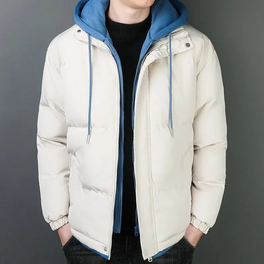 EB | Herrenjacke Aus Verdickter Baumwolle mit Winddichter Kapuze