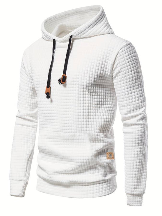 EB - Lässiger Waffelmuster Hoodie für Männer