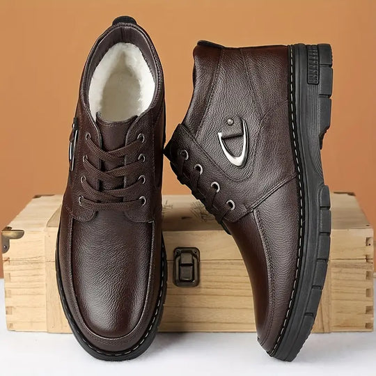 Thermo-Leder-Winterschuhe für Herren EB