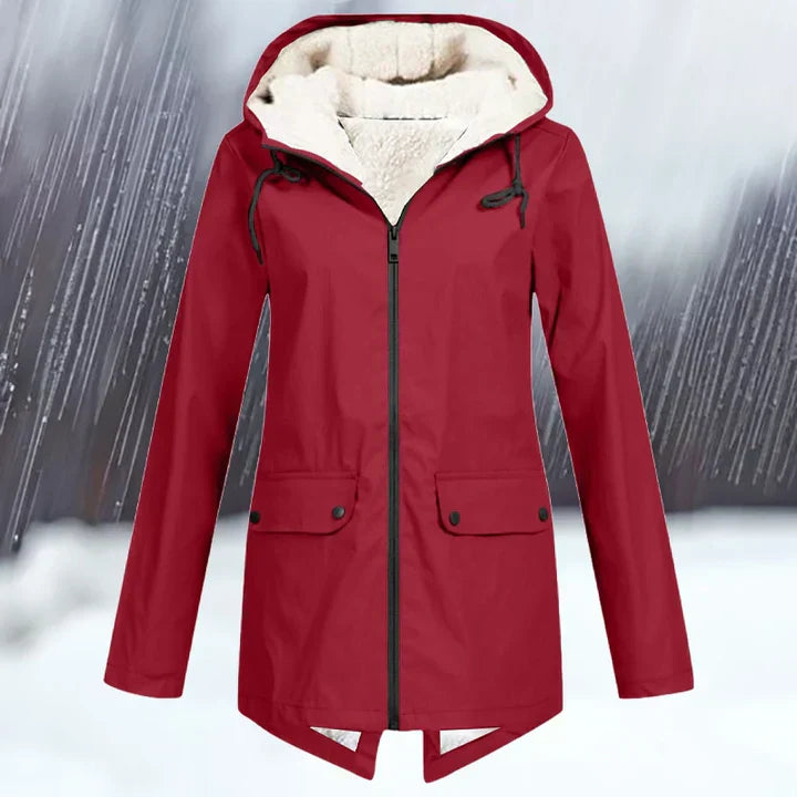 EB | Wind und Wasserdichte Jacke mit Kapuze und Verdickung