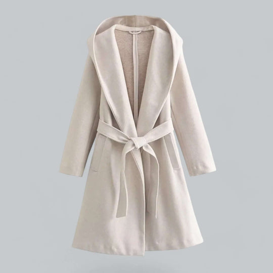 EB | Damen Kapuzen Lang Trenchcoat