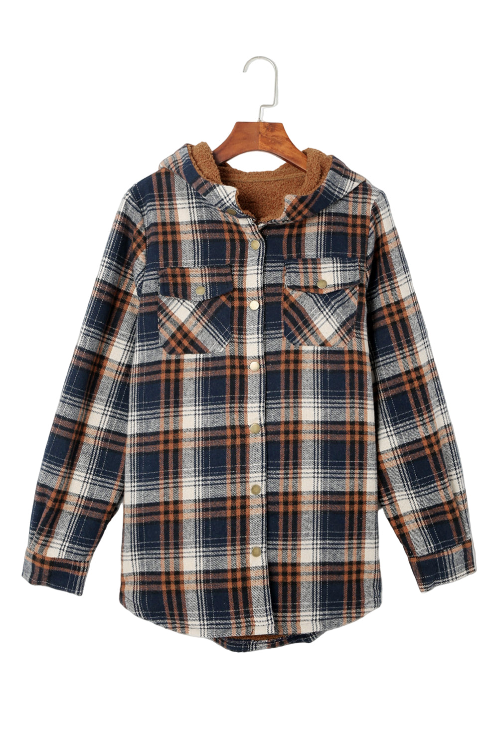 EB | Gepunktete Jacke mit Kapuze Weiches Plüschfutter Perfekt für Kalte Tage