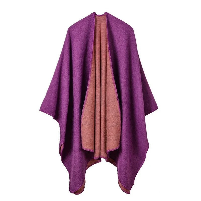 EB | Warmer Poncho mit Fließendem Schnitt