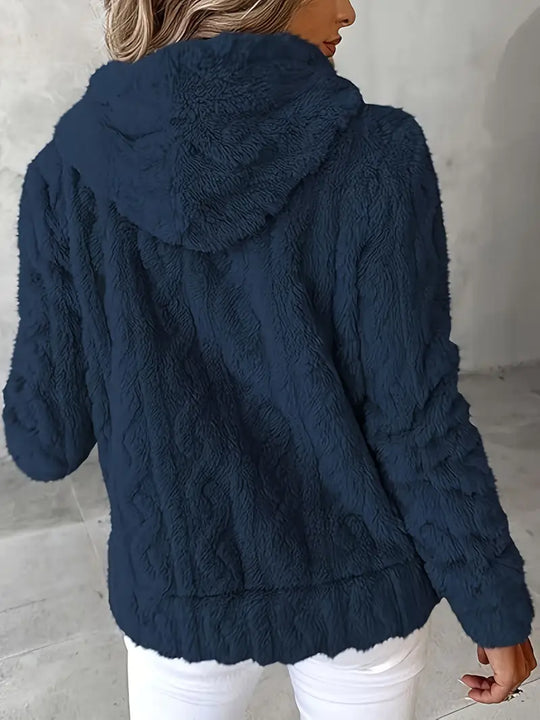 EB | Weiches Kapuzen Sweatshirt mit Reißverschluss