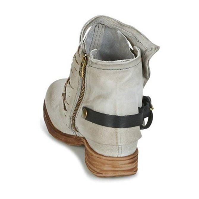EB | Retro Stiefeletten mit Blockabsatz und Reißverschluss