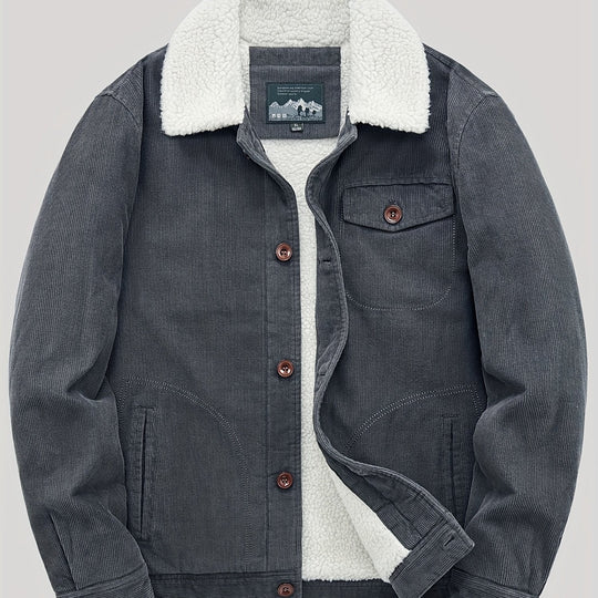 EB | Herren Fleece-Weste mit Knöpfen Warm und Elegant