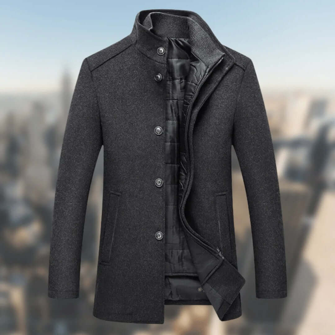 EB | Herren Warmer Wintermantel mit Stehkragen