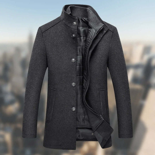 EB | Herren Warmer Wintermantel mit Stehkragen