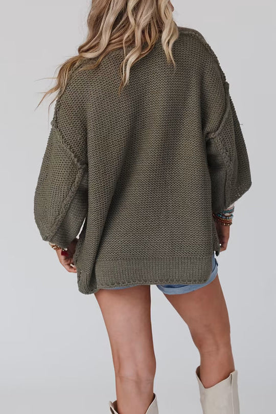 EB | Strickpullover mit Rundhalsausschnitt für täglichen Komfort