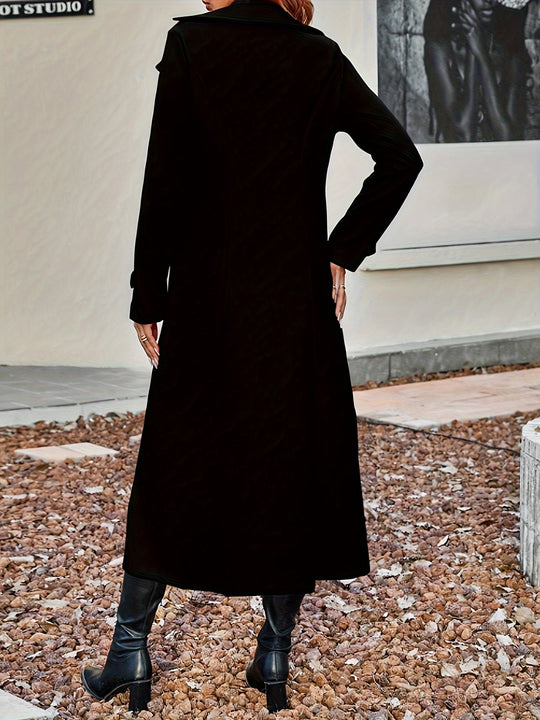 EB | Eleganter Damen Trenchcoat Mit Doppelknopfverschluss
