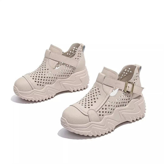 Atmungsaktive Sommer-Schuhe für Damen mit dicken Sohlen EB EB
