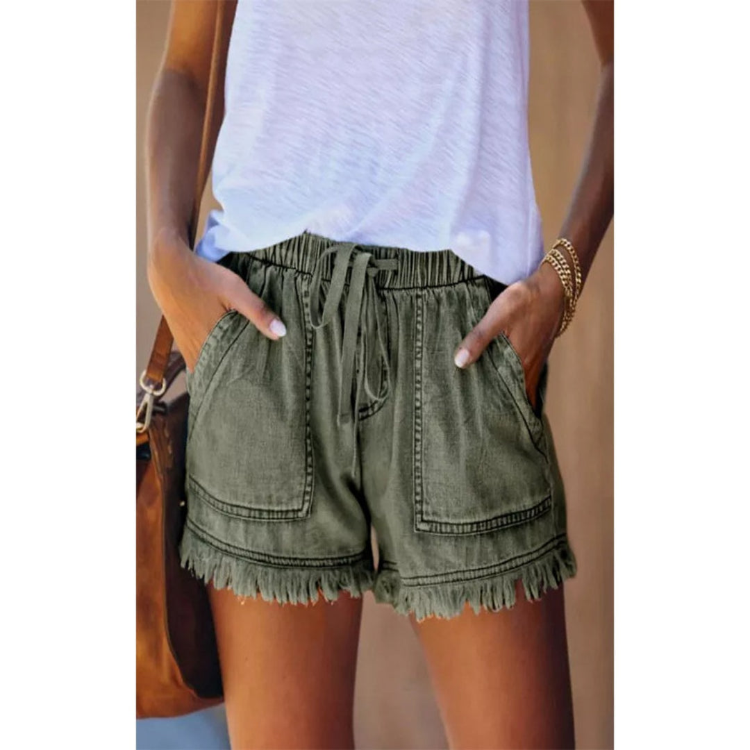 EB | Denim-Shorts mit hoher Taille