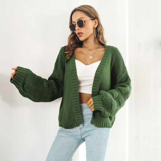 EB | Strickjacke mit Puffärmeln
