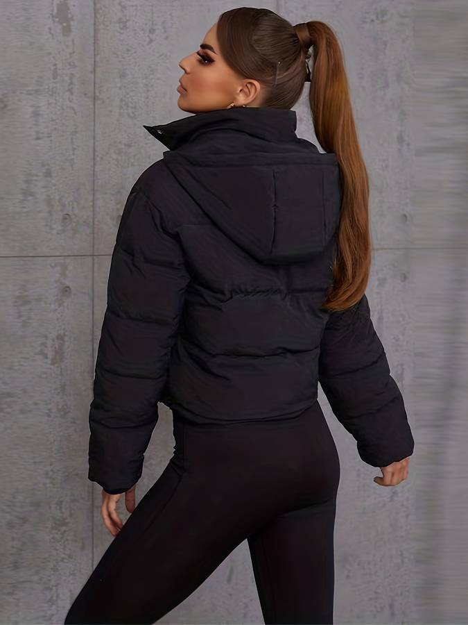 EB | Cropped Puffer Winterjacke - Langarm