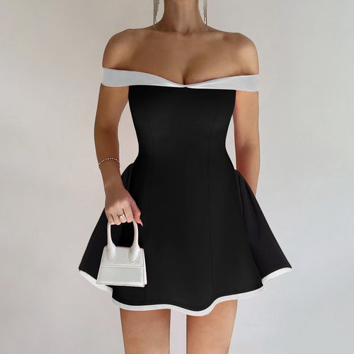 EB | Röhrentop schlankes Rüschenkleid