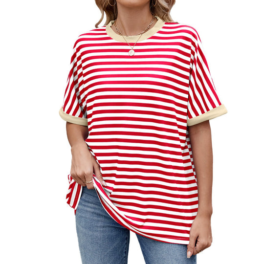EB | Gestreiftes kontrastierendes T-Shirt