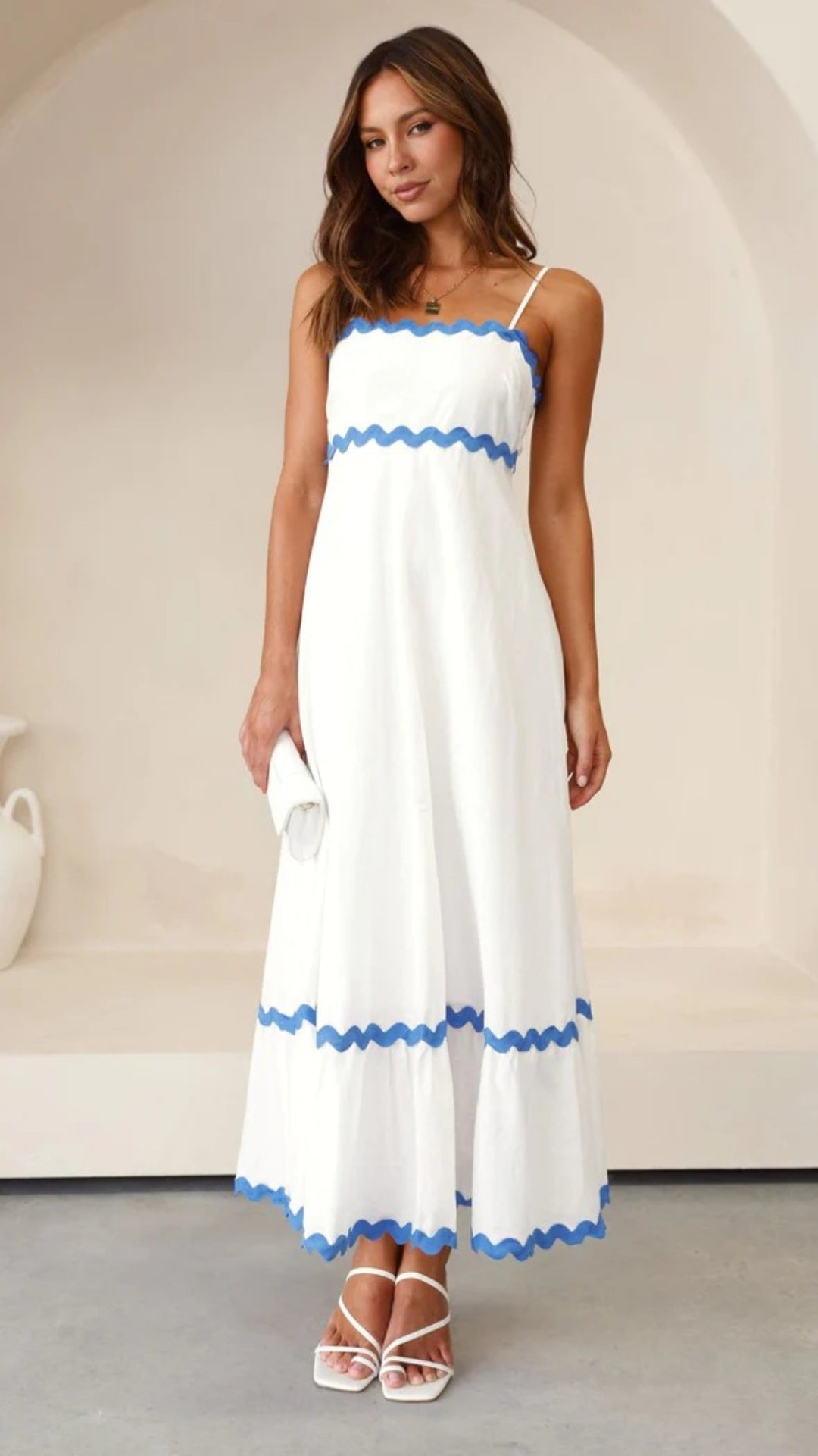 EB | Einfarbiges Spitzen-Hosenträger-Röhrentop-Kleid