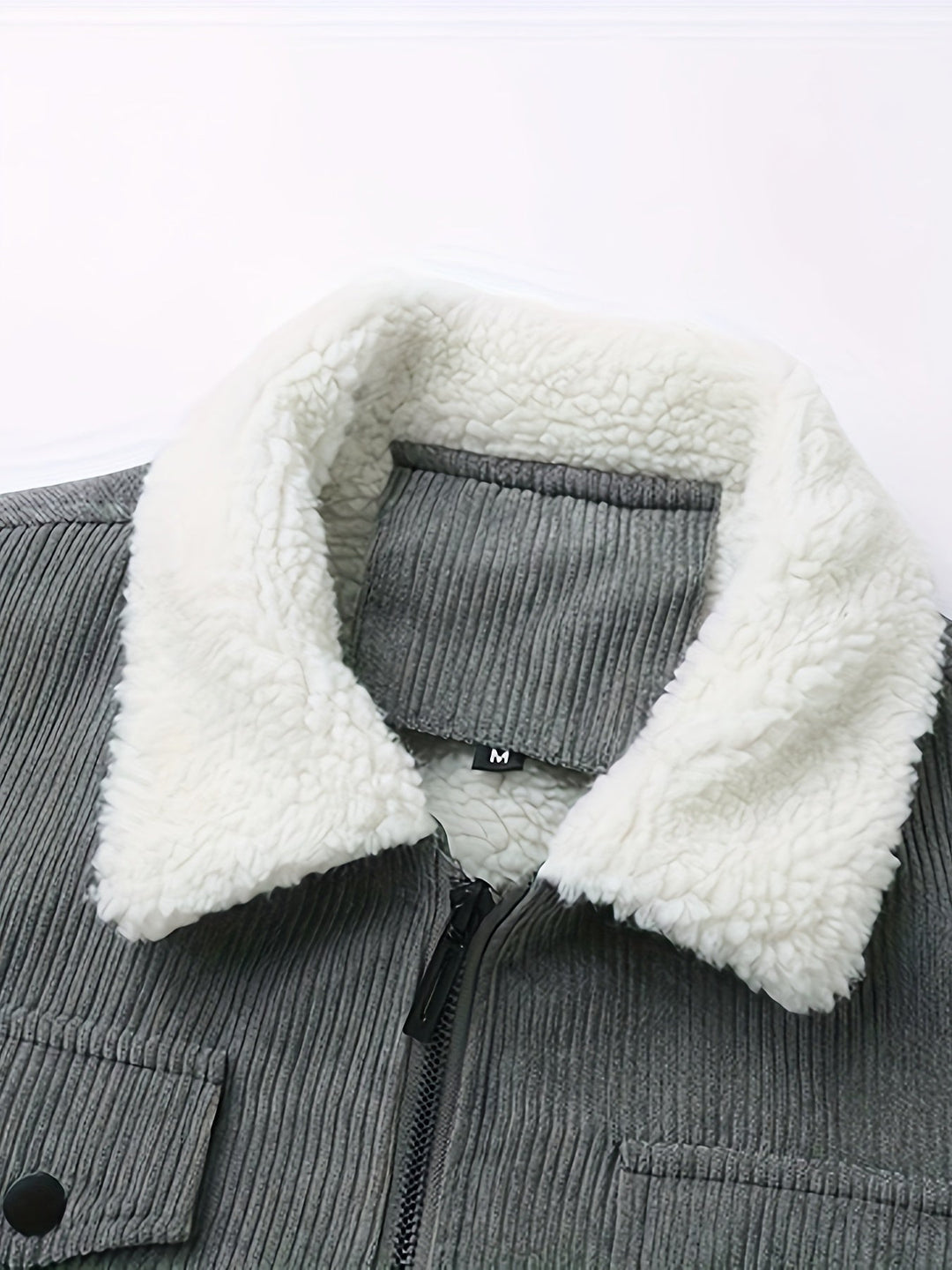 EB | Warmen Jacke mit Cord und Fleecefutter Cordura und Polyester Robuste und Bequeme