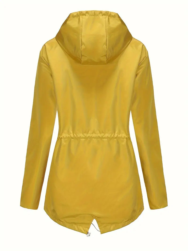 EB | Regenjacke - Wasserdicht mit Kapuze - Verstellbare Passform - Praktische Taschen