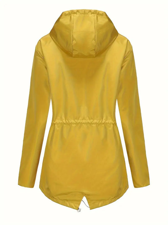 EB | Regenjacke - Wasserdicht mit Kapuze - Verstellbare Passform - Praktische Taschen