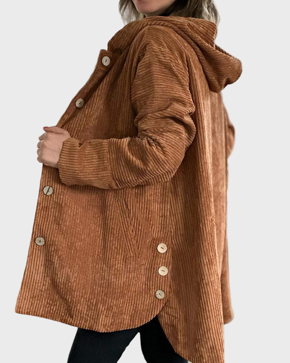 EB | Jacke mit Kapuze und Knöpfen
