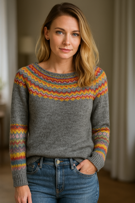 EB | Warmer Retro - Winterpullover für Frauen
