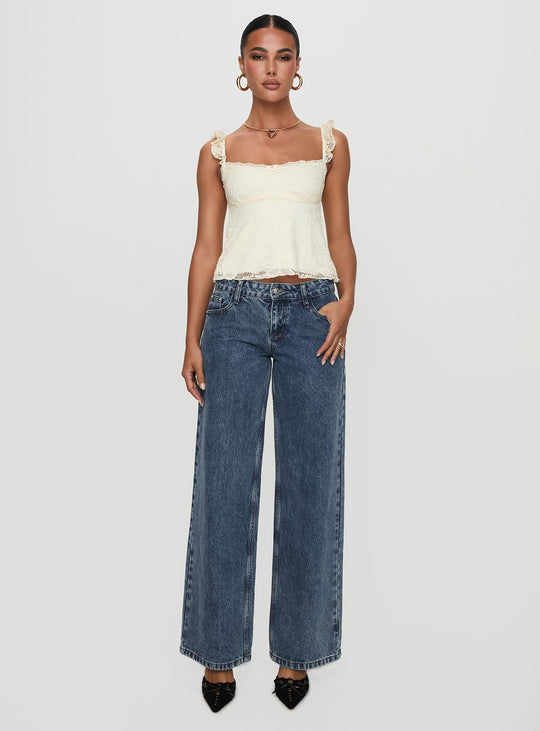 EB | Damen Zartes Spitzenoberteil Elegantes Design