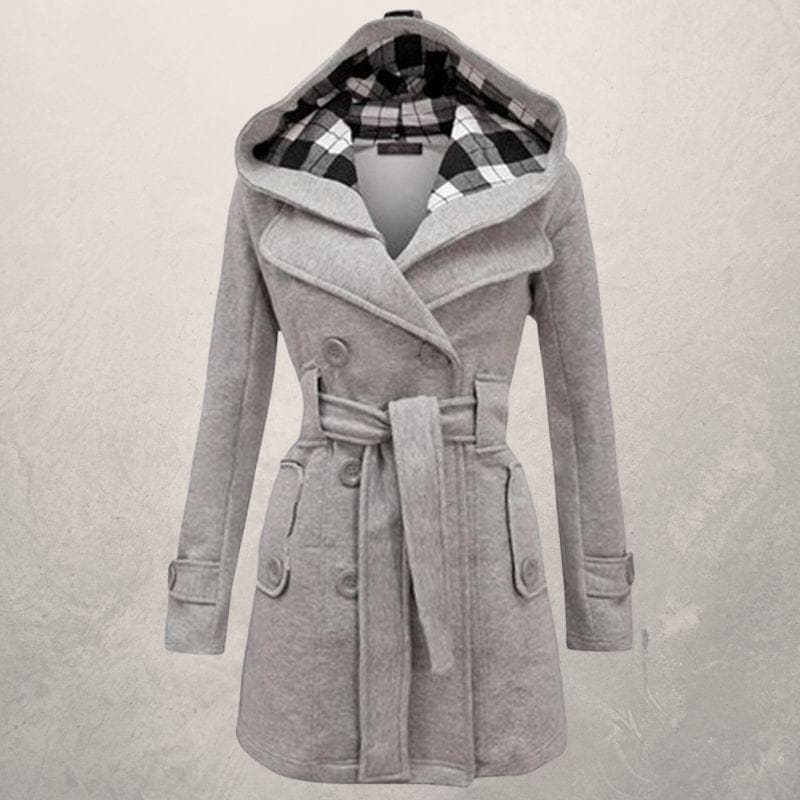 EB | Warme Winter Mantel - Taillengürtel