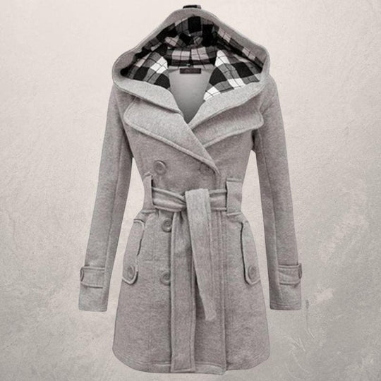 EB | Warme Winter Mantel - Taillengürtel