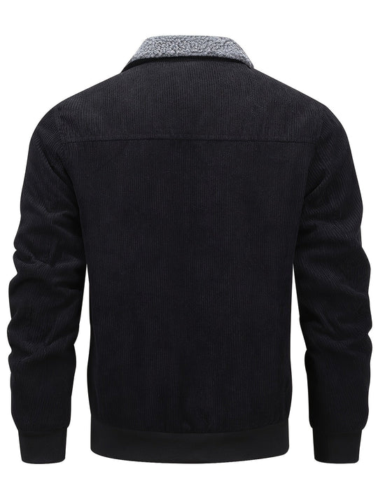EB | Warmen Jacke mit Cord und Fleecefutter Cordura und Polyester Robuste und Bequeme
