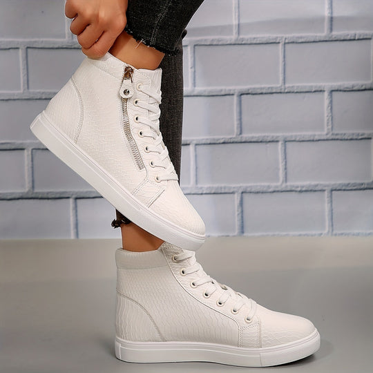EB | Einfache Lässige Sneakers mit Reißverschluss