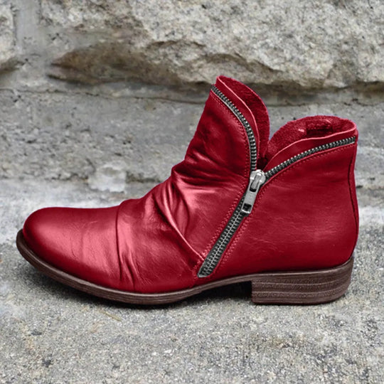 Damenstiefel mit doppeltem Reißverschluss EB EB