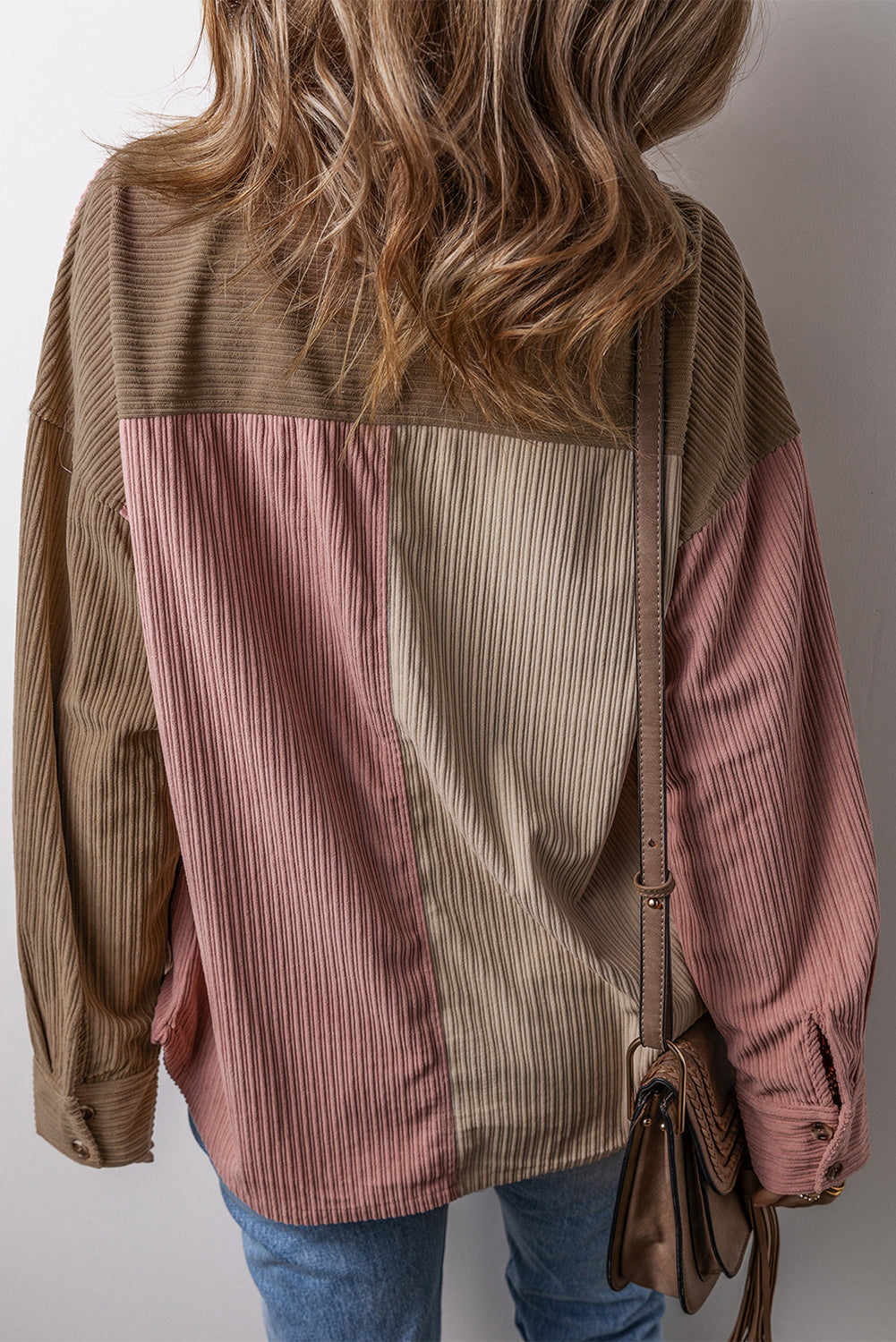 EB | Colorblock Shirtjacke Baumwollmischung Lässig und Trendy