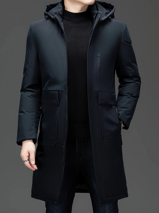 EB | Lange Winterjacke mit Kapuze Polyester Warm und Windabweisend